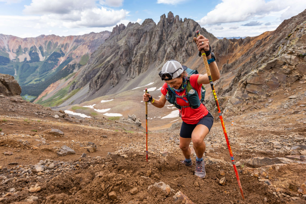Yvonne Naughton at Grant Swamp Pass, Hardrock 2022