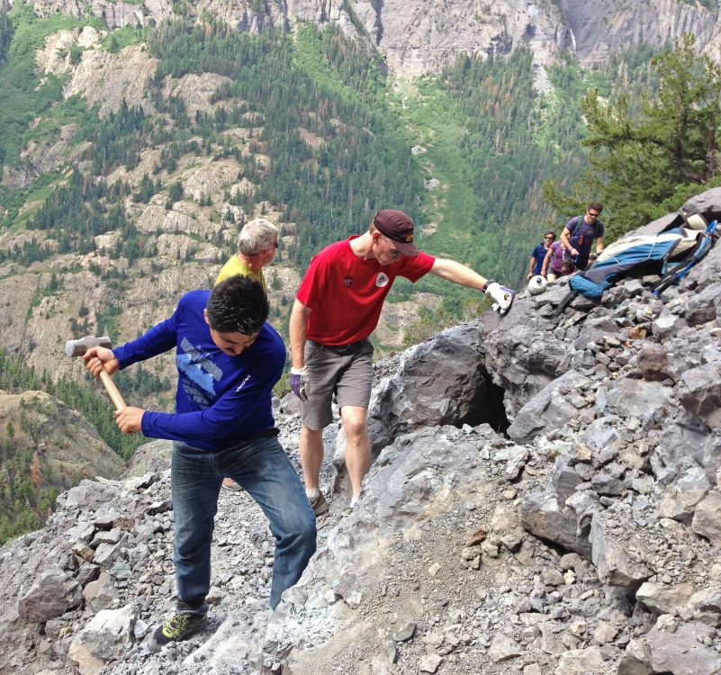 Working on the Hardrock 100 course