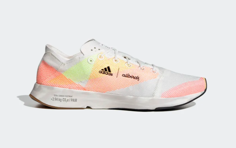 Sustainability done right: Allbirds shoes 4 Adizero X Allbirds 2.94 KG CO2e