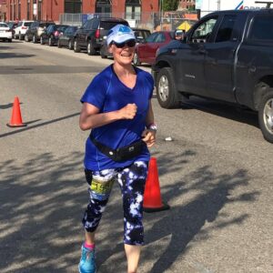 Emily's mom running