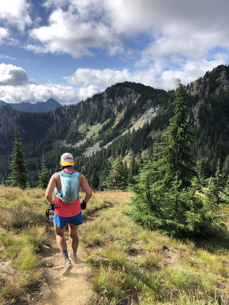 The author traces a line through the Central Cascades during the 2019 Cascade Crest 100. (Photo Courtesy: Emily Halnon)