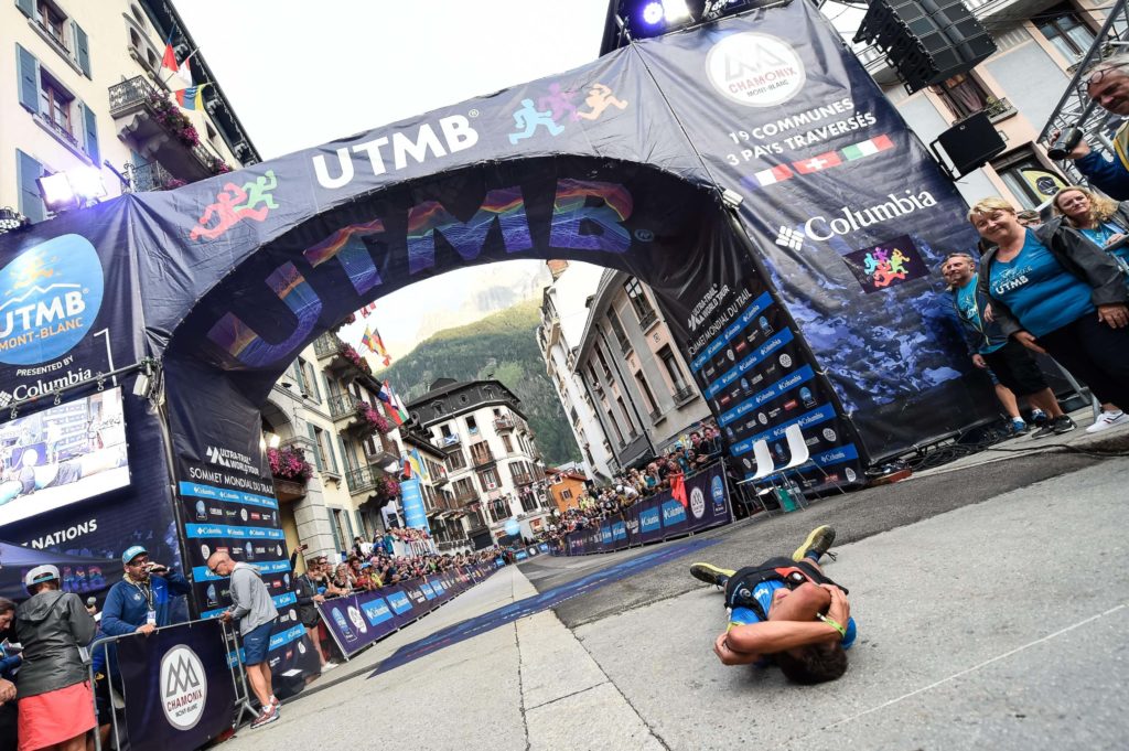 At 100km and 20,013 feet of climbing, CCC takes a toll. To the right, race co-founder Catherine Poletti looks on.