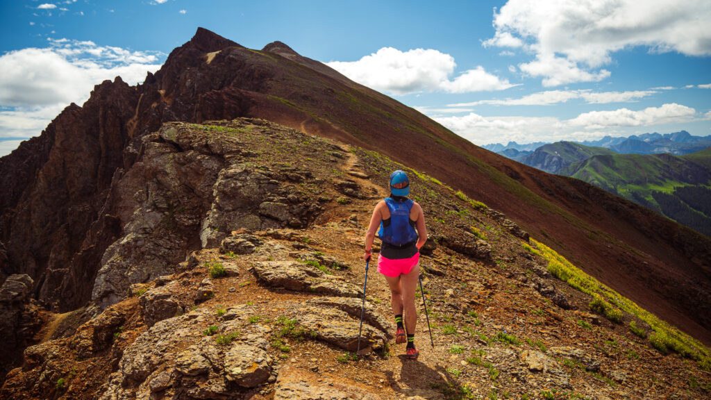 Traversing a ridge