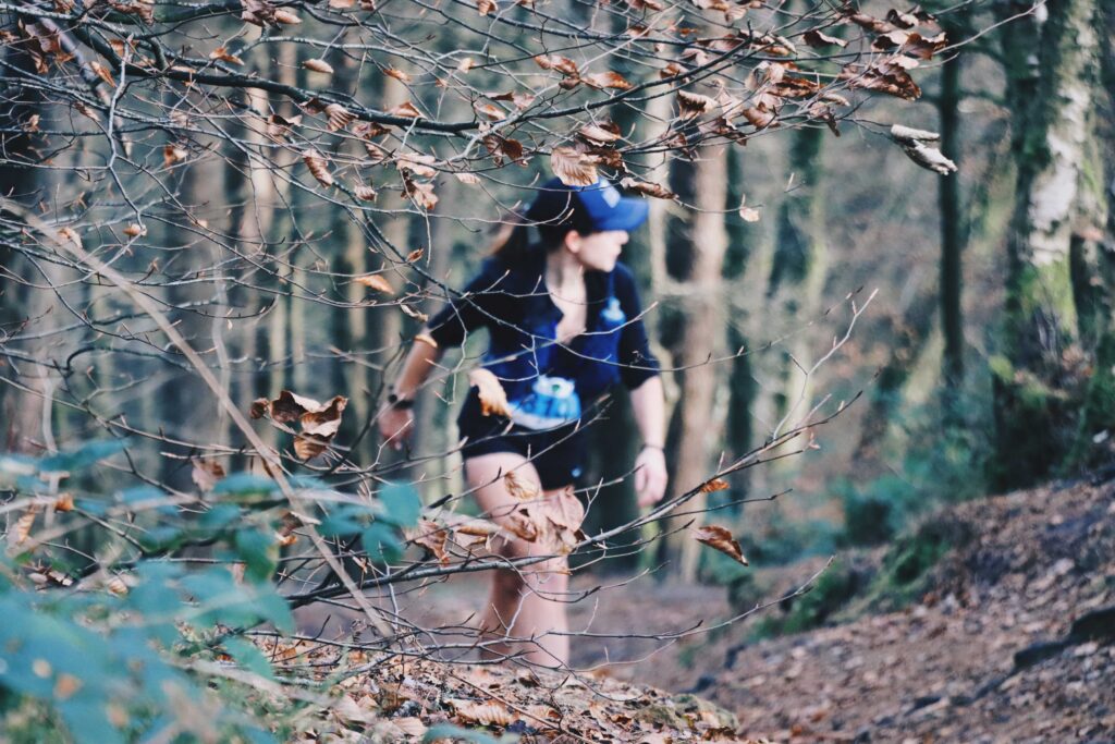 Anna Wiles taking on the immaculately titled Hurtwood 50k in the Surrey Hills