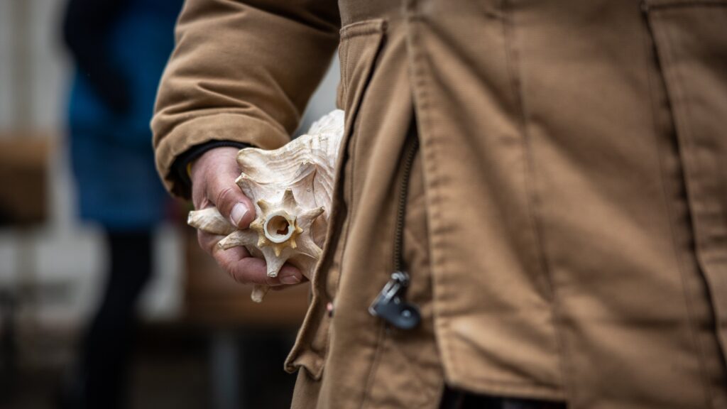 Laz with his conch