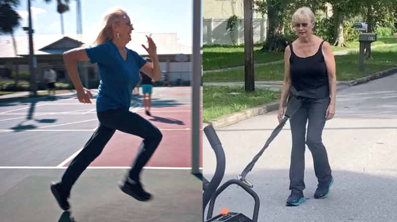 At 68, my mom can still run pain-free! Her main tool? SLED. One of her goals is to run with my kids, who are 8 months and 2 years old. Keep going, Mama!