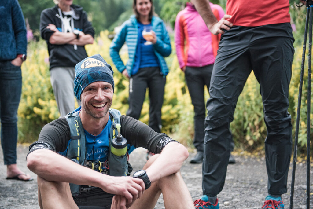 Sitting at the finish line