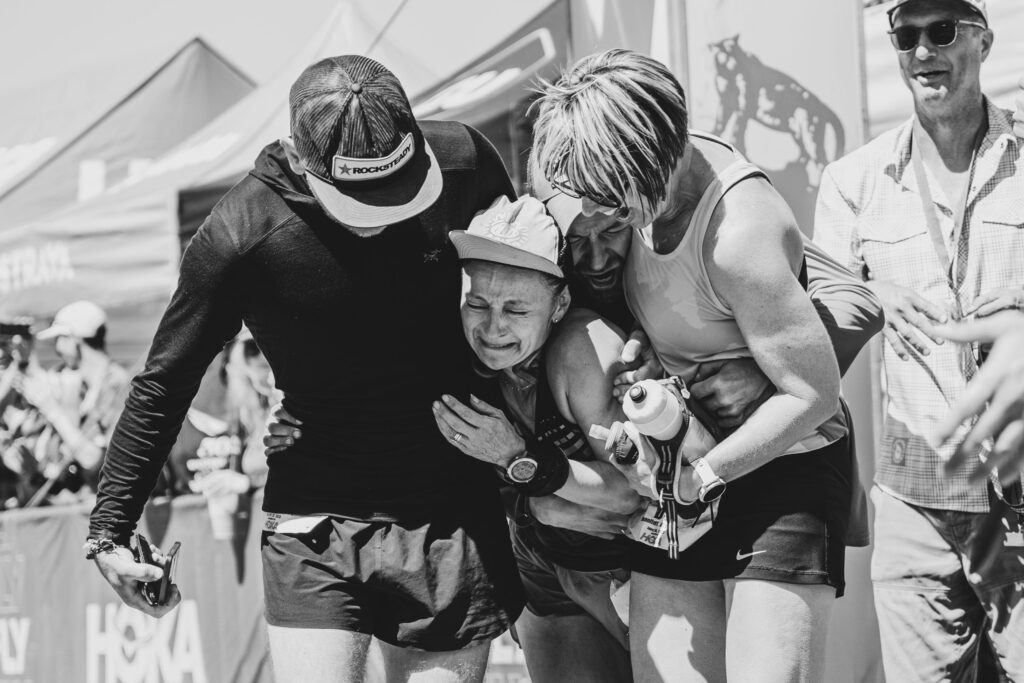 Jennifer St. Amand who was the final official finisher of the 50th running of the Western States Endurance Run