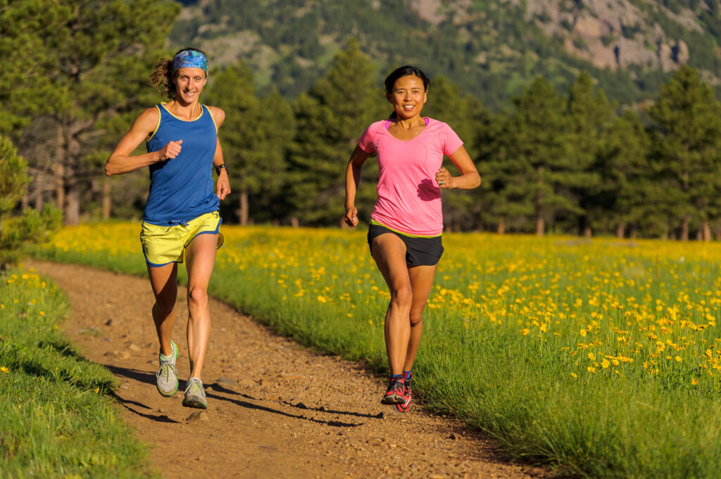Three the Hard Way 2 Krissy Moehl and Jenny Jurek in Boulder, Colorado, 2012. Photo by Fred Marmsater.