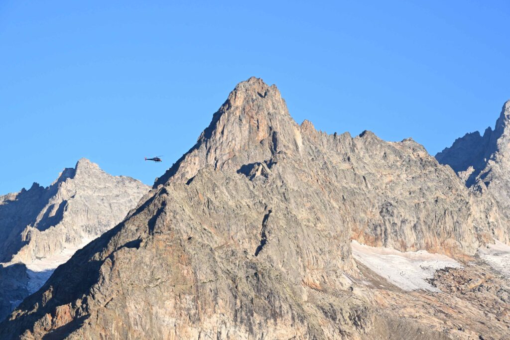 The view from the UTMB course of Italy's Val Veny