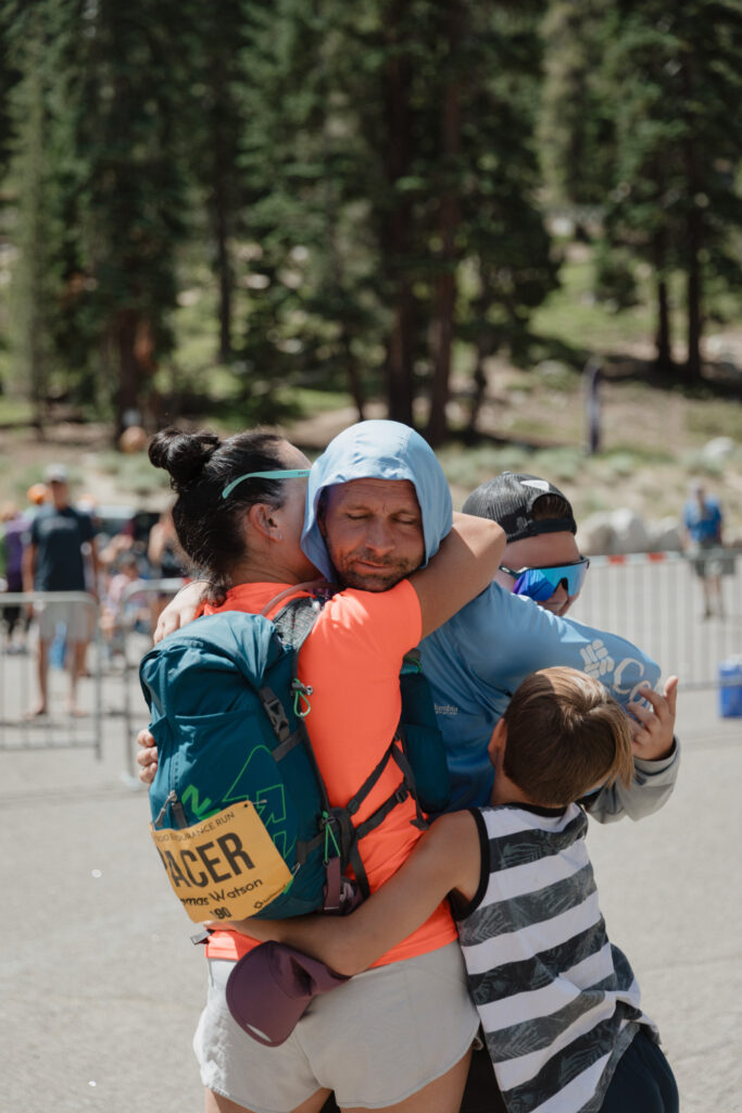 Thomas Watson at the finish line