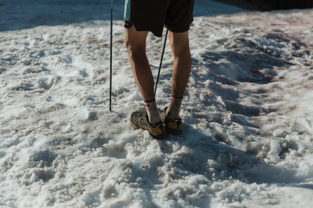 Runner in snow