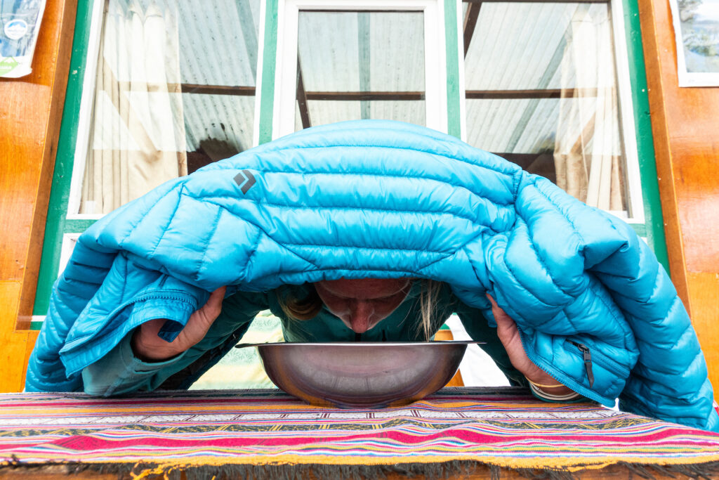 Dealing with sinus pressure at a hut