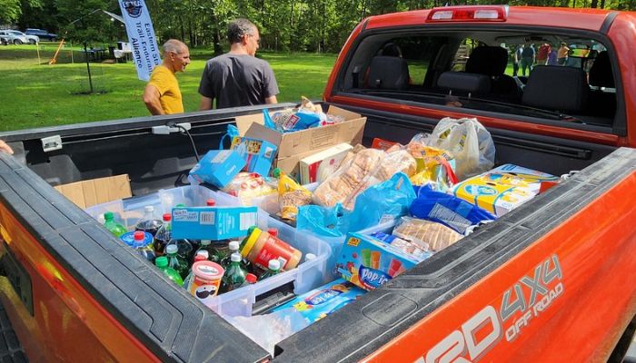 Donations to the volunteer fire company