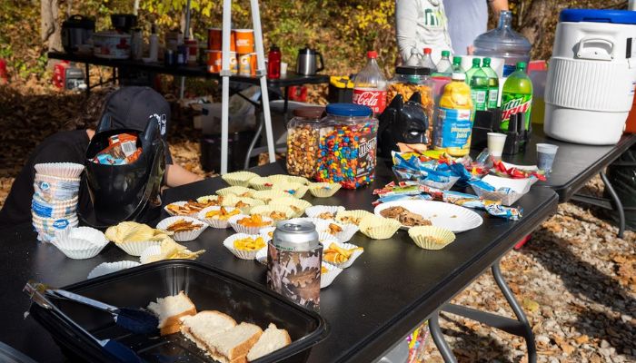 📸 Aid station spread from the Tecumseh Trail Challenge