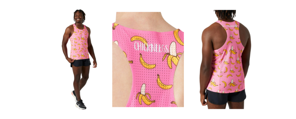ChicknLegs Pink Bananas Performance Singlet