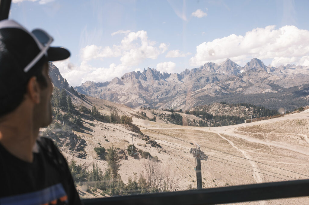 Looking out at Inyo National Forest, photo courtesy of Mammoth Trailfest