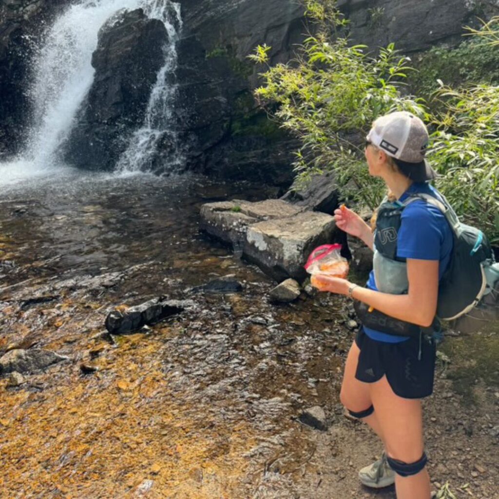 Eating on the trail