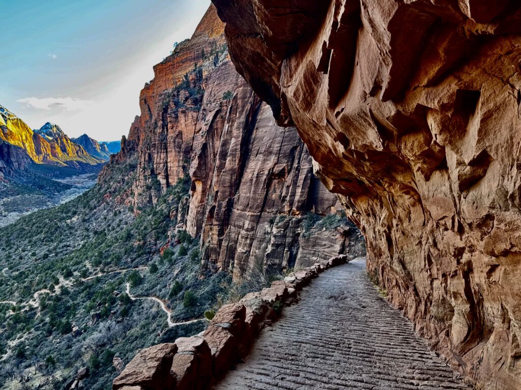 Zion national park desert running