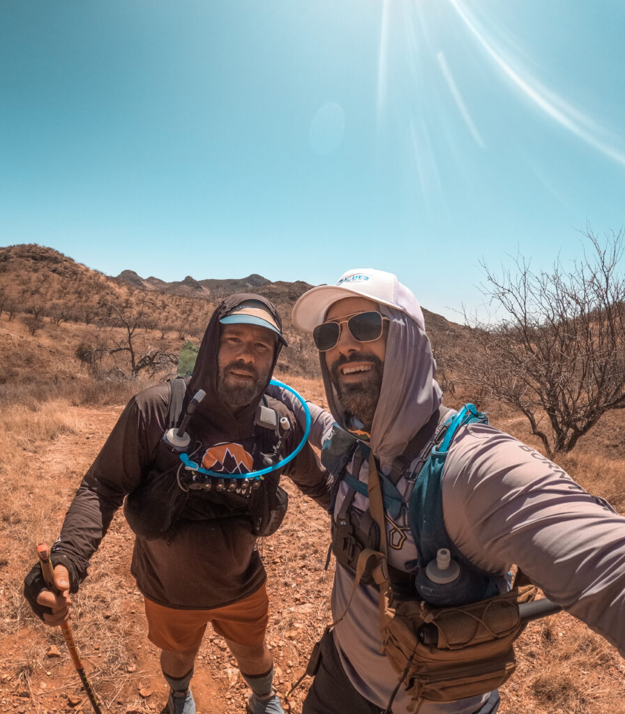 Runners on trail