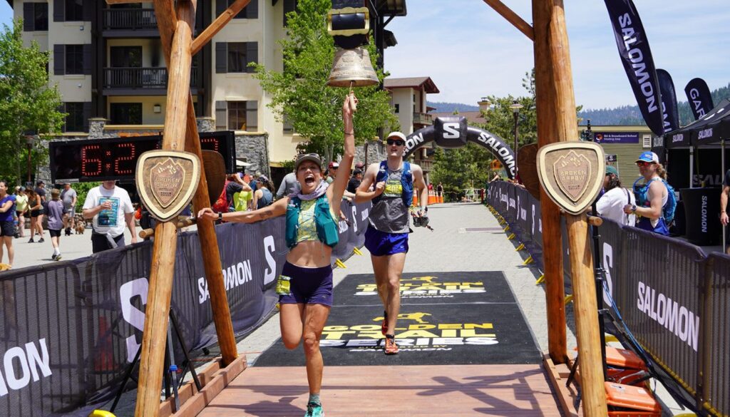 Opinion: This is the Biggest Moment in American Trail Running. 1 Finishers ring a bell as they cross the line at the Broken Arrow Skyrace 📸 Brian Metzler