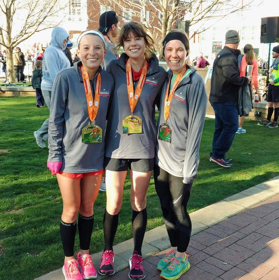 The finish line of my first half marathon