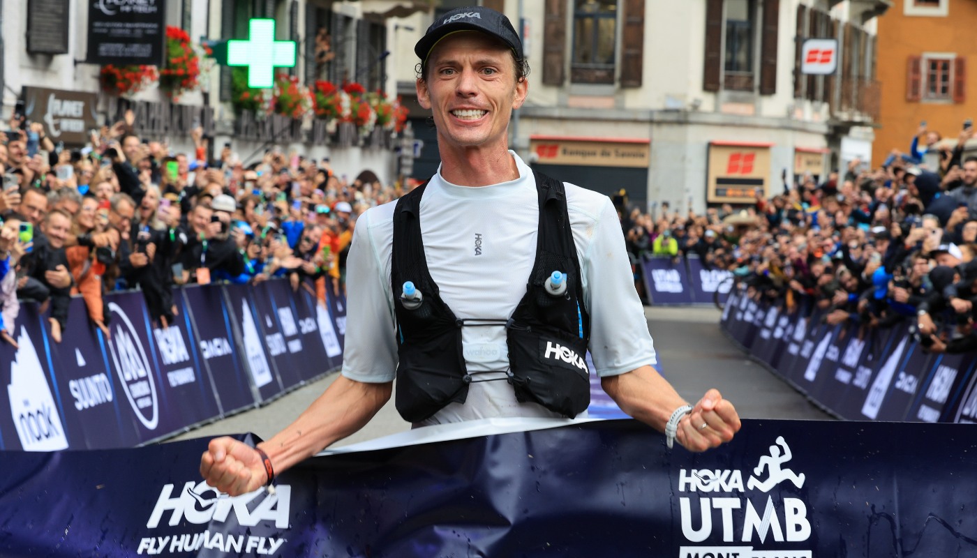 Jim winning UTMB
