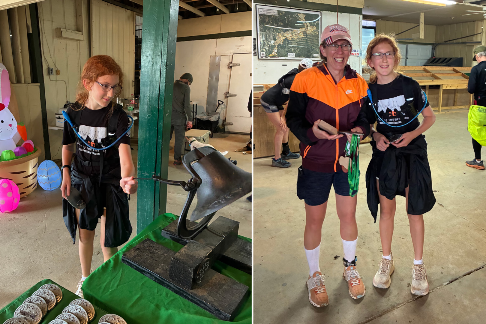 12-year-old Harley Malek celebrates finishing 104 miles