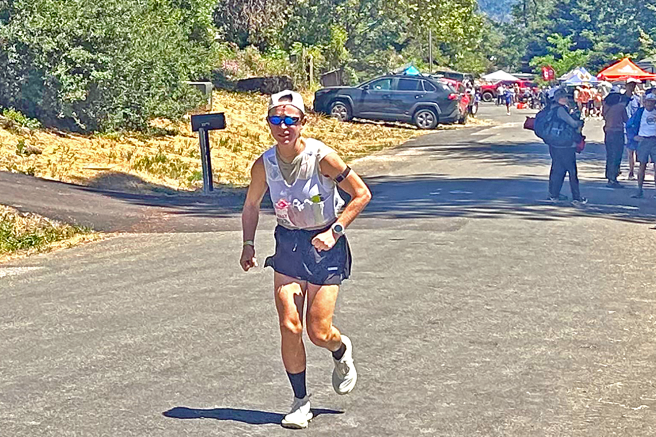 When A Race Crumbles: What's Solvable and What Isn't? 8 Molly Seidel WS100 2026 leaving Michigan Bluff.v3