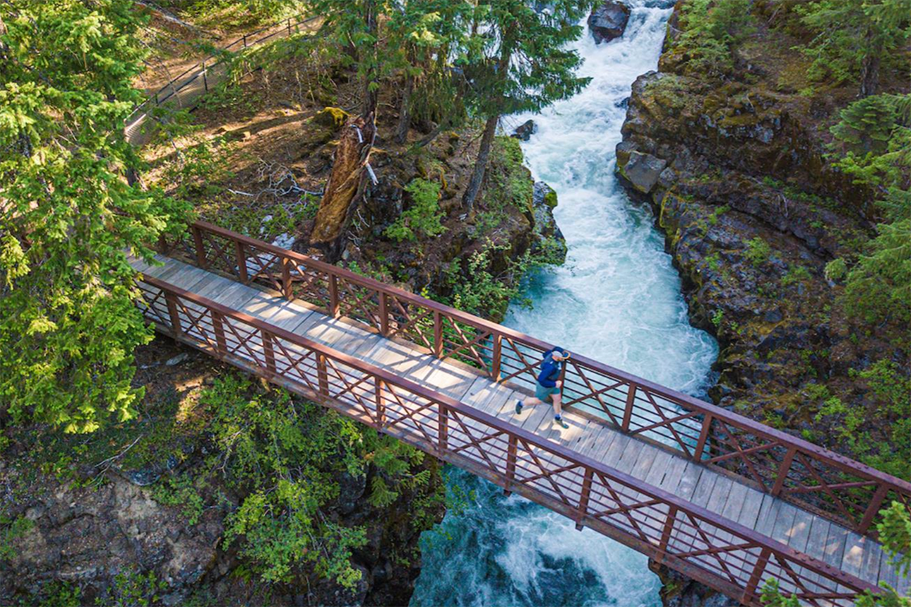Trail running races with waterfall views